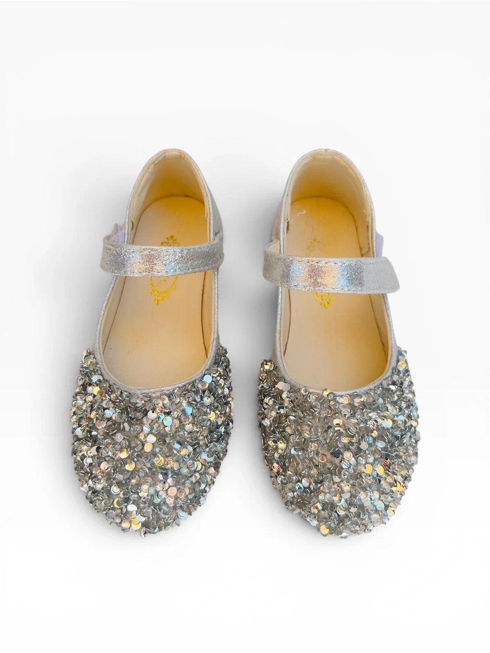 Silver Sequin Sparkle Mary Jane Dress Shoes | Little Kid Size 11.5 / 12 (EU 29)